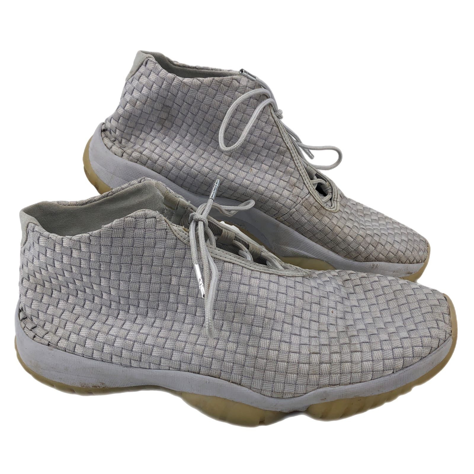 Jordan White Silver Athletic Shoes