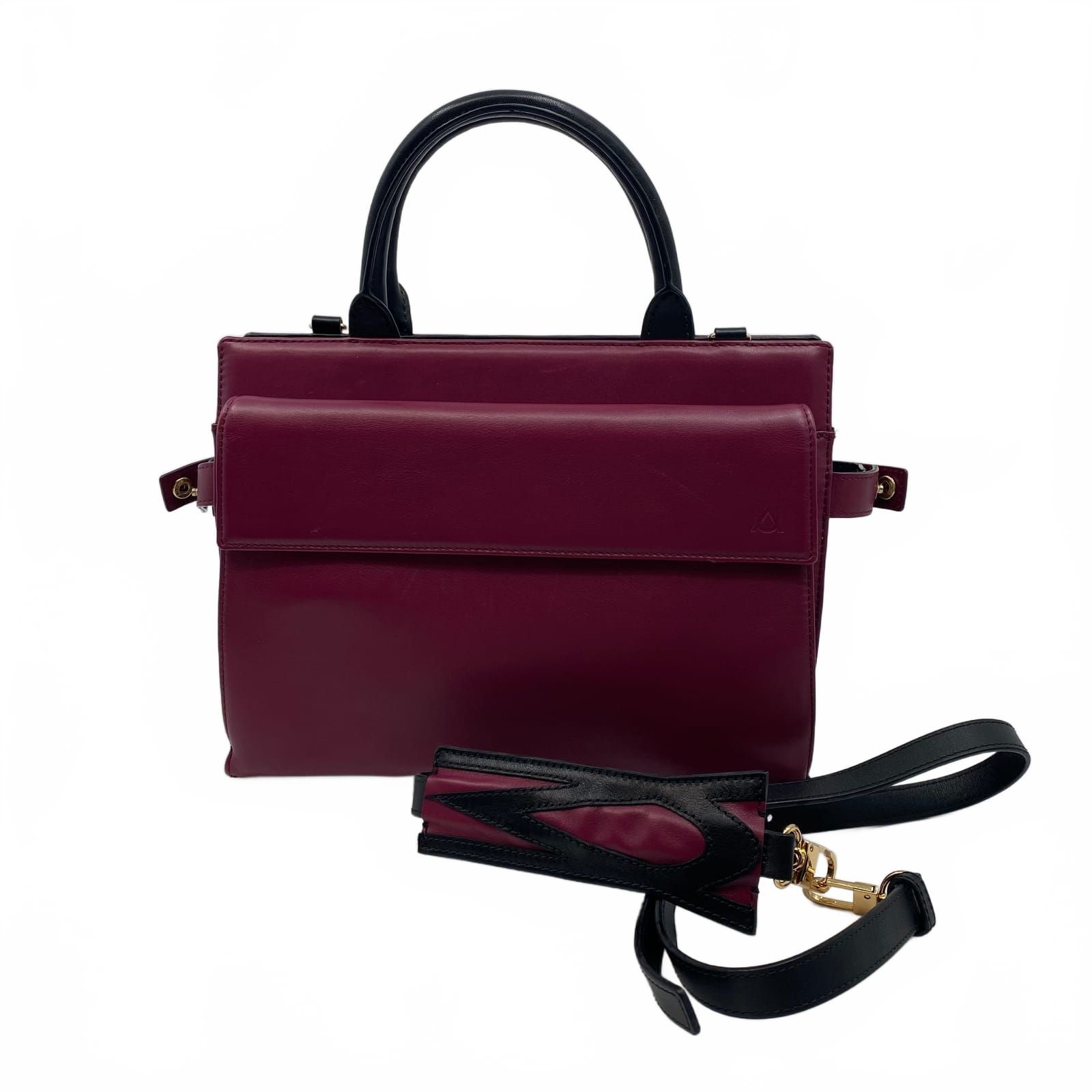 Abby Union Plum Leather Crossbody Bag
