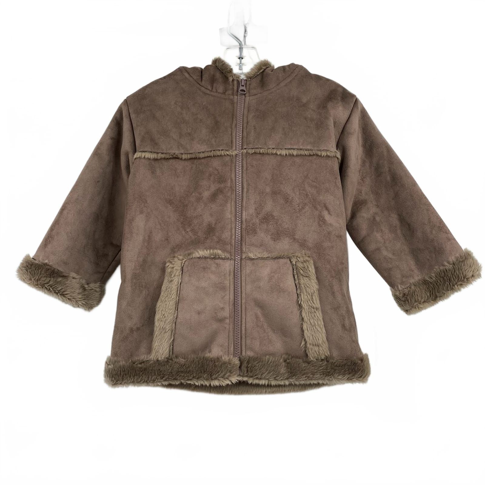 American Widgeon Brown Faux Suede Coat