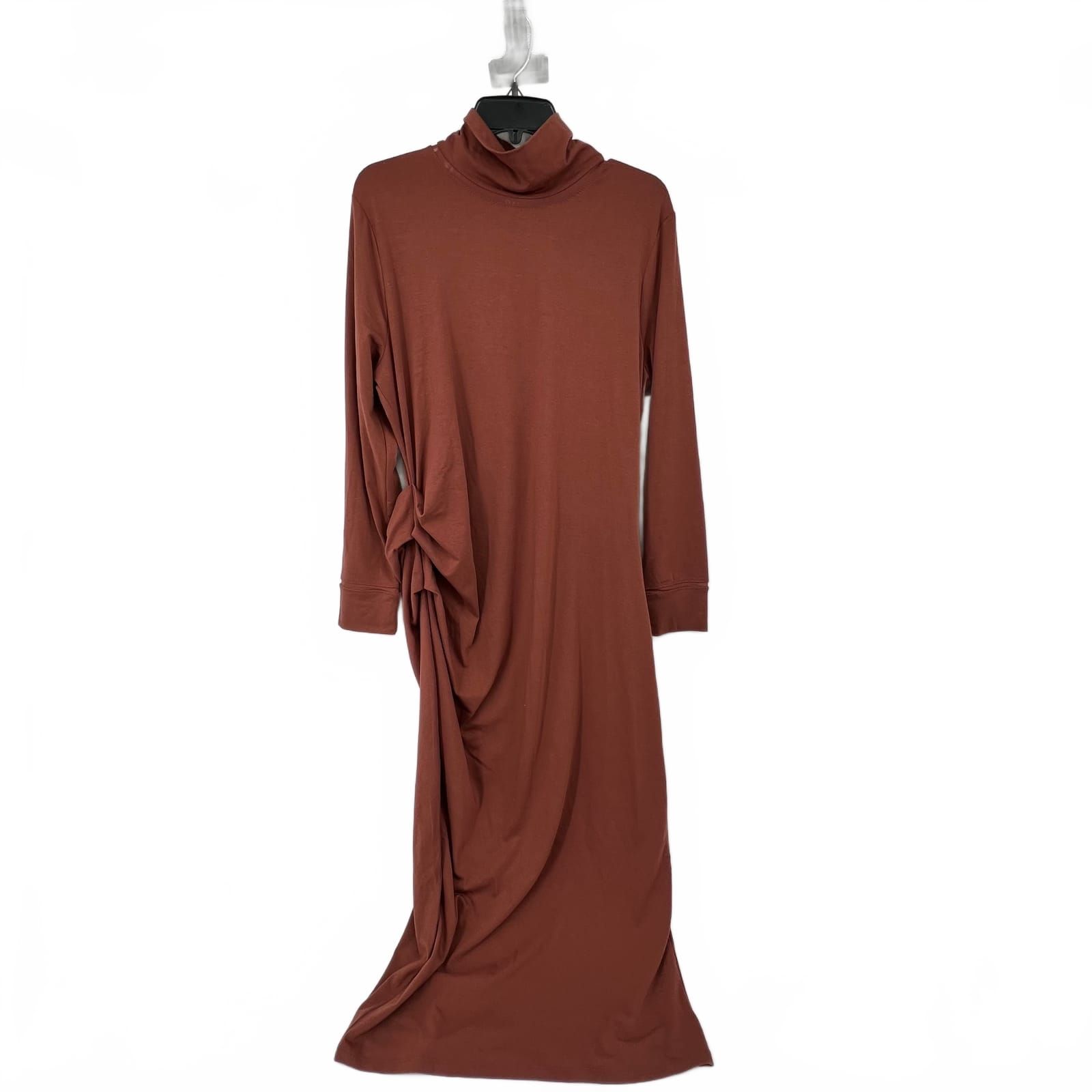 Athleta Brown Industry Turtleneck Maxi Dress