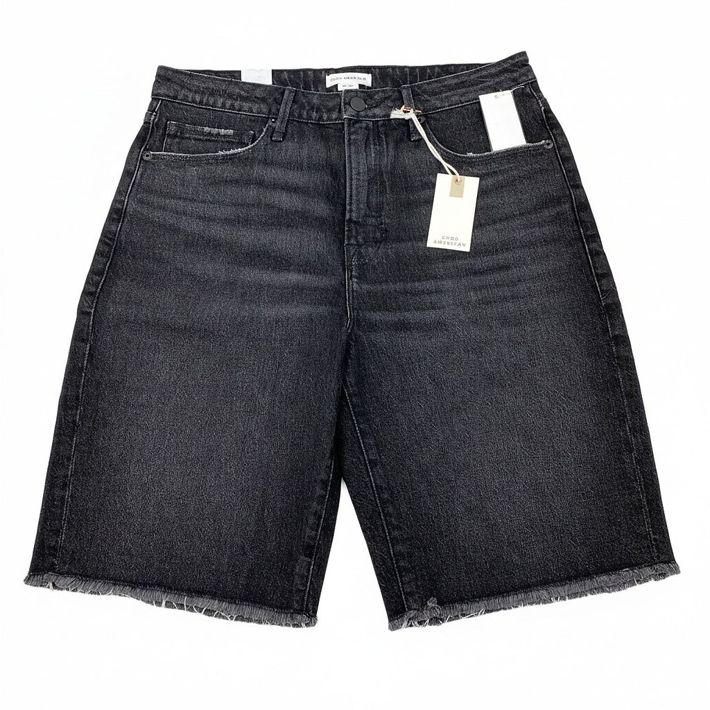 Good American Black 90’s Bermuda Short