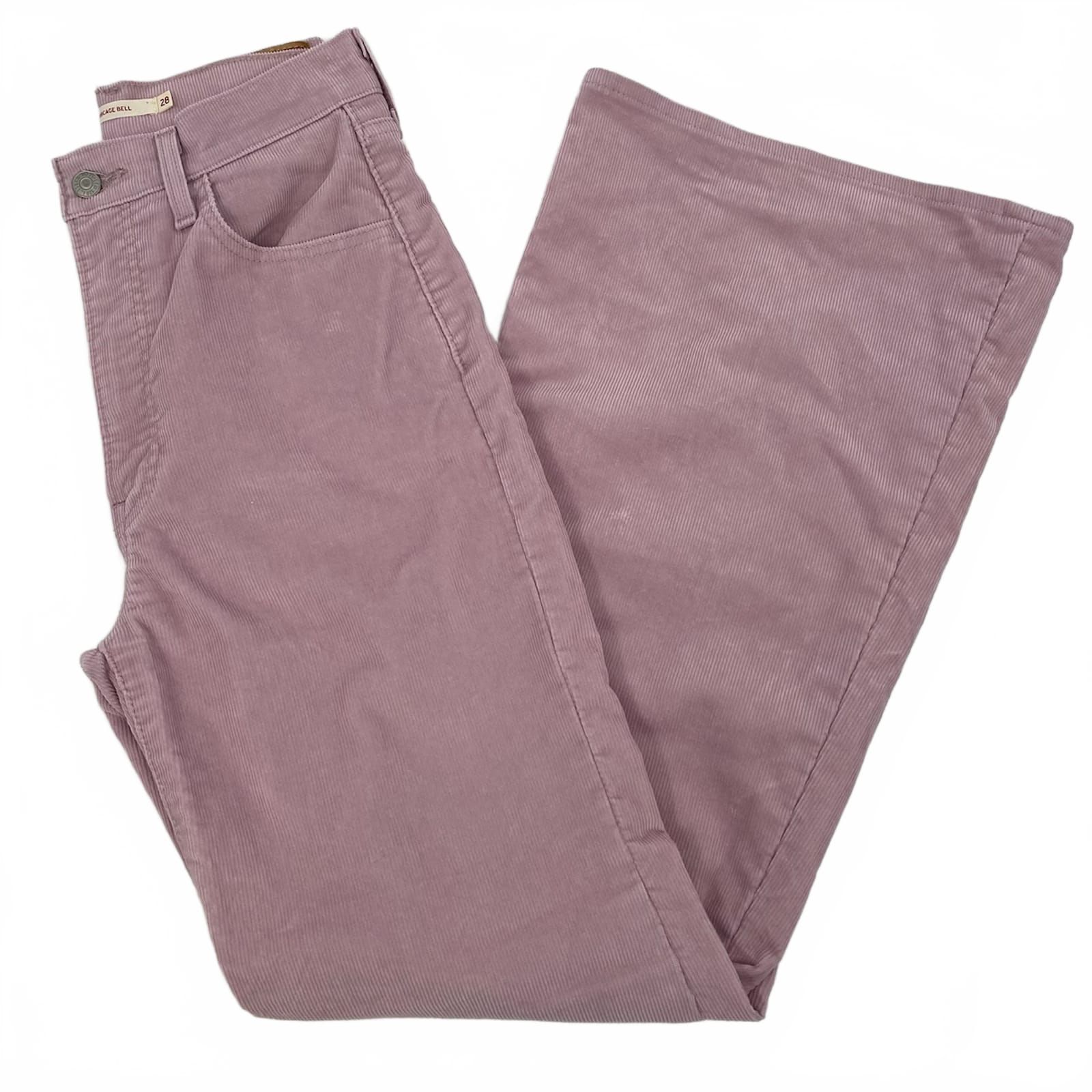 Levi’s Purple Corduroy Ribcage Bell Pants