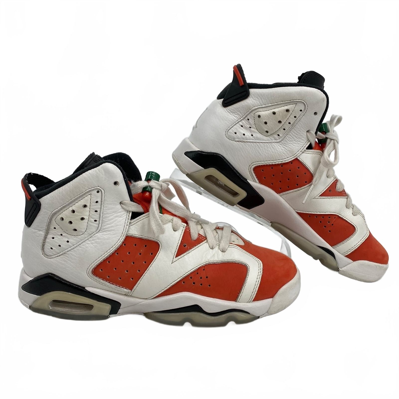 Jordan White Orange Sneakers Boys 4.5 Regular