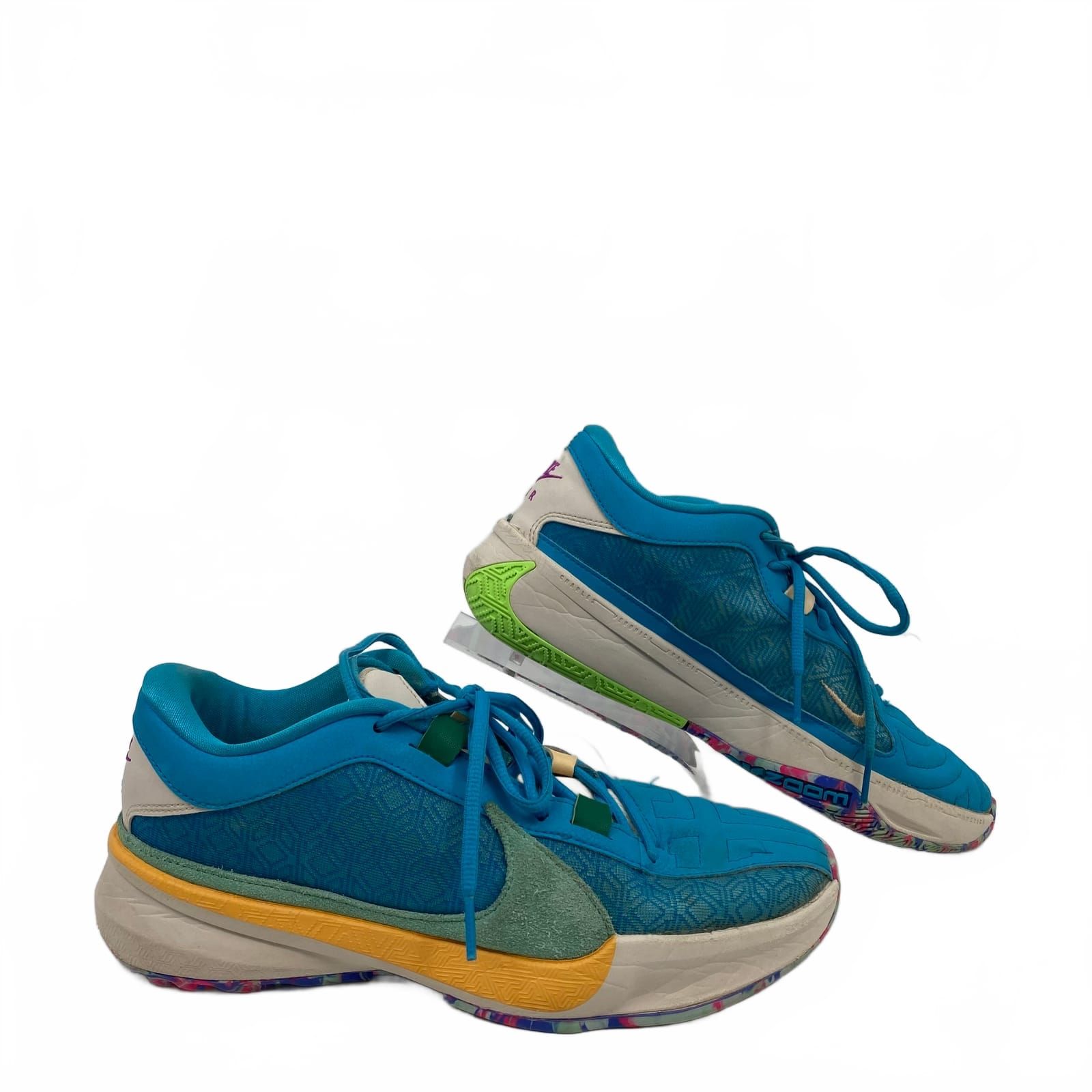 Nike Blue/White Freak 5 Low Sneakers