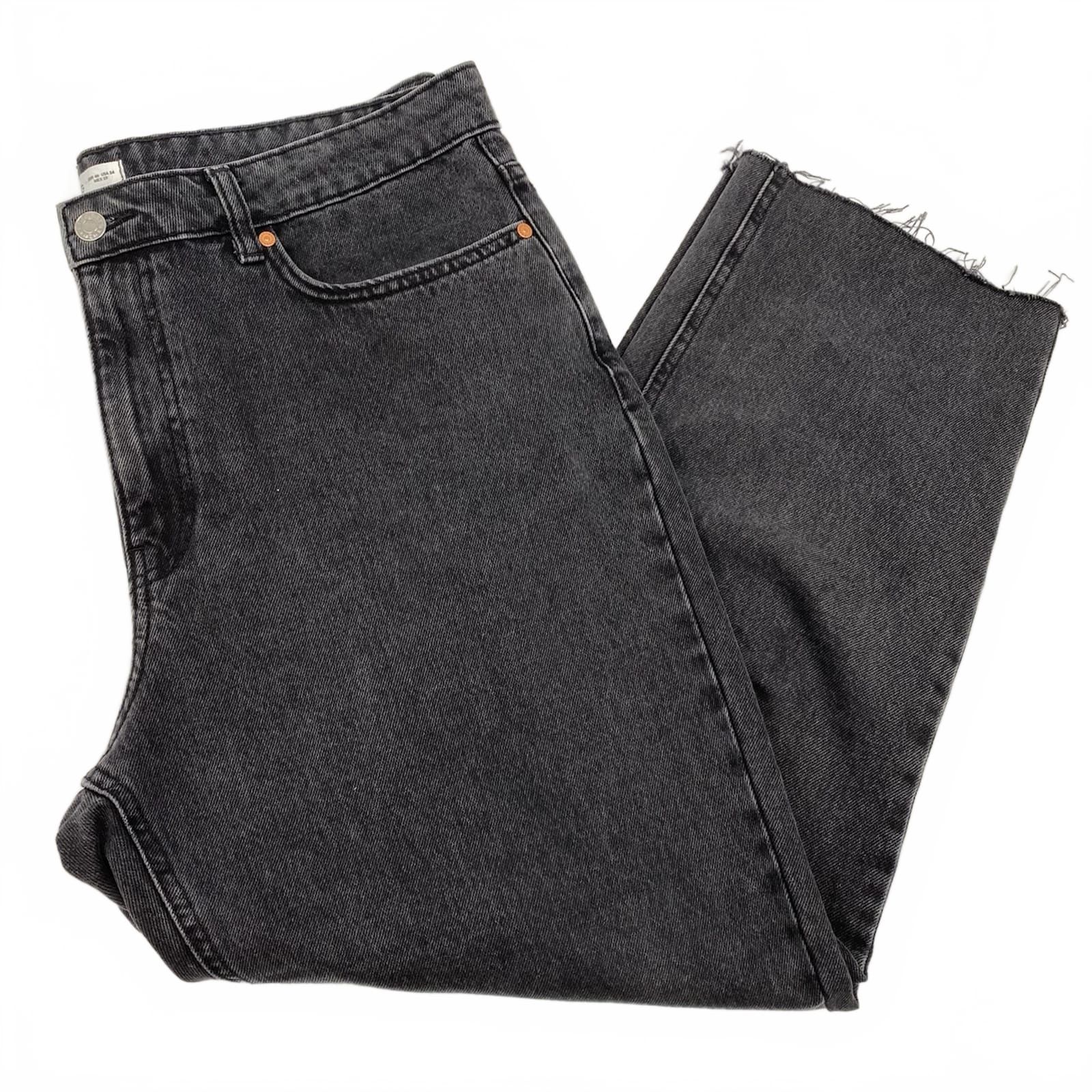 Mango Washed Black Blanca Jeans