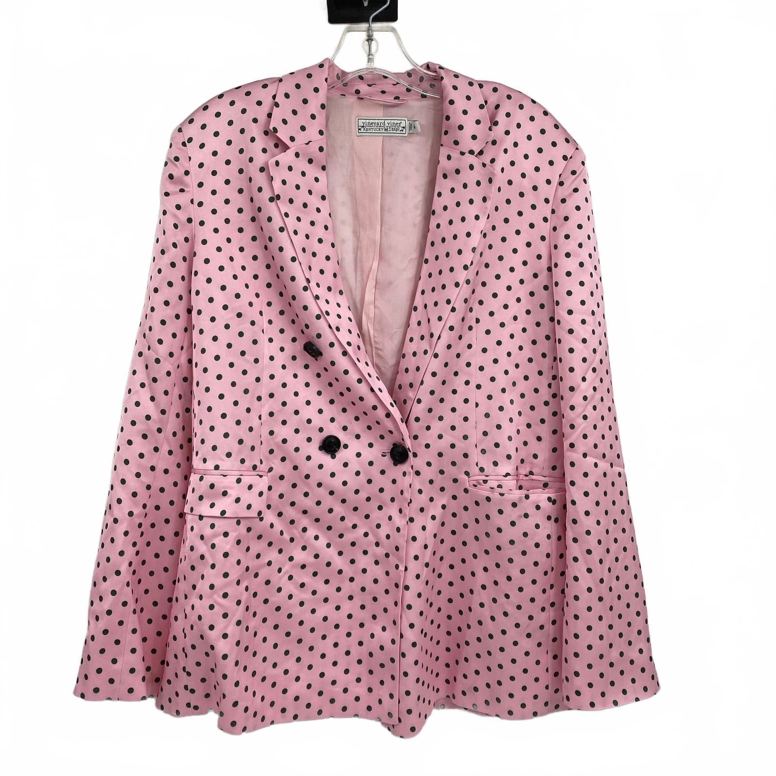 Vineyard Vines Pink/Green Satin Blazer