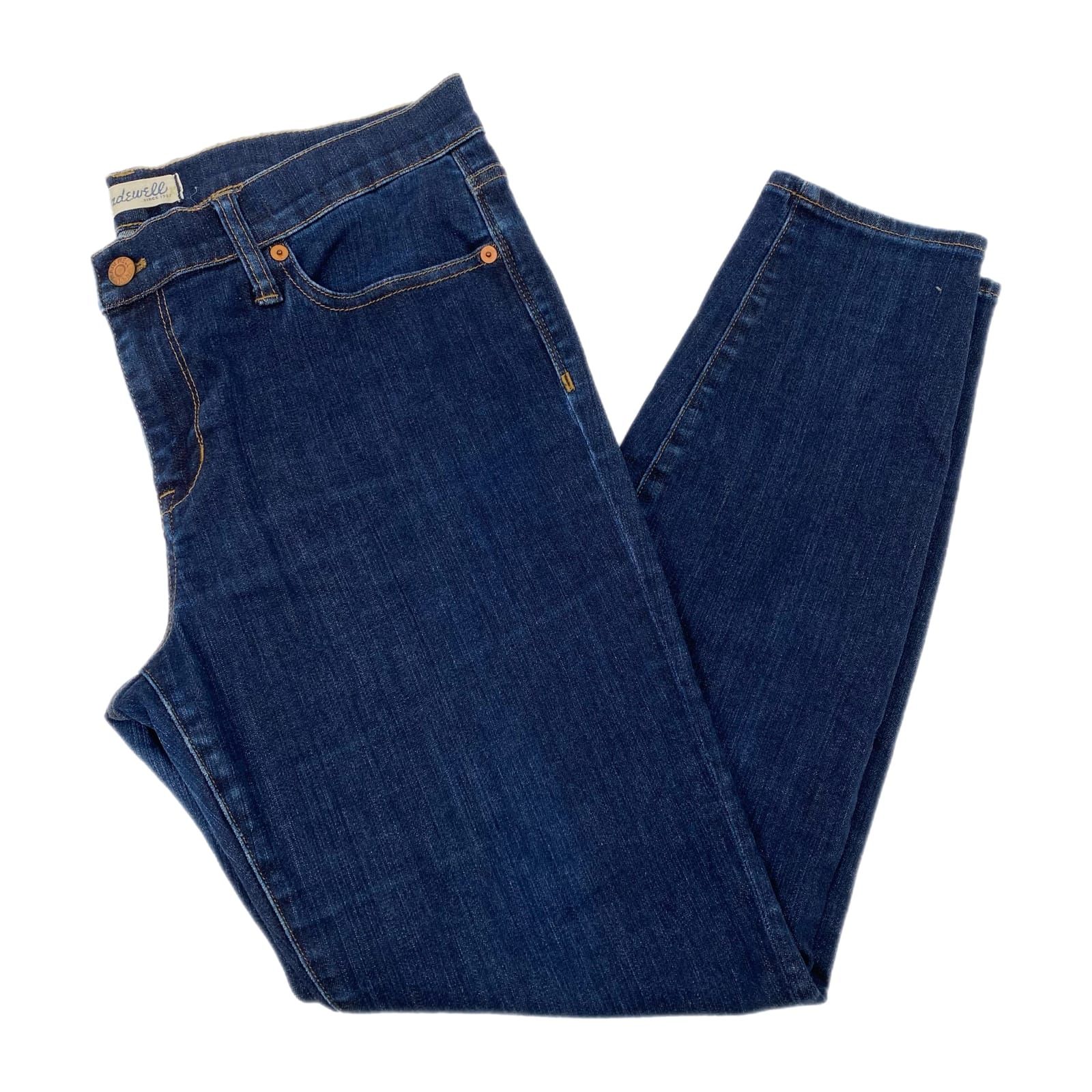 Madewell Blue Dark Wash Skinny Jeans