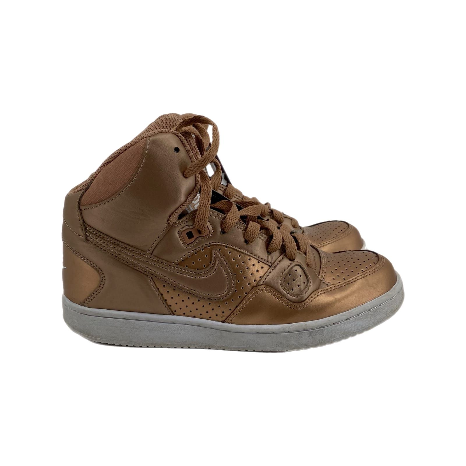 Nike Beige Canvas Lace Up Athletic Shoes