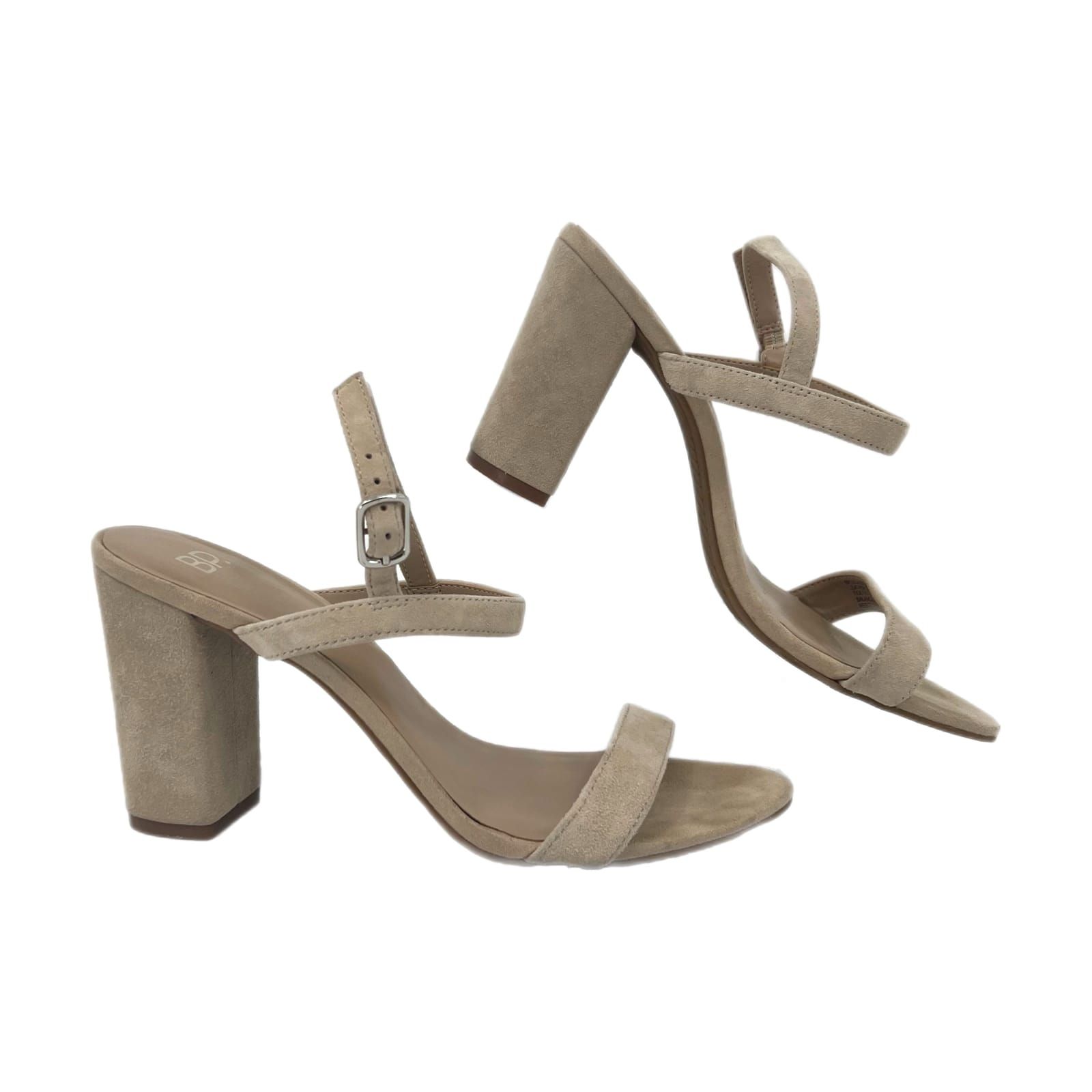 bp Beige Classic Leather Heels