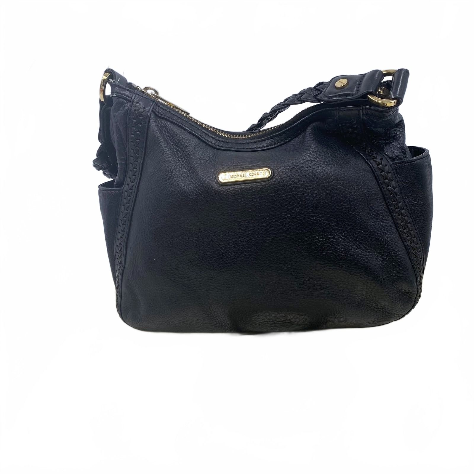 Michael Kors Black Leather Shoulder Bag