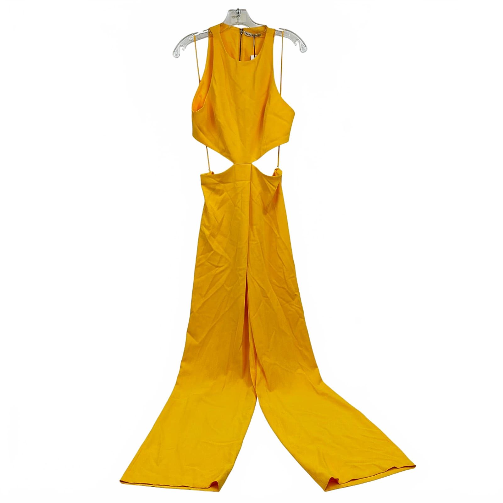 Alice + Olivia Yellow One-Piece Jumpsuit