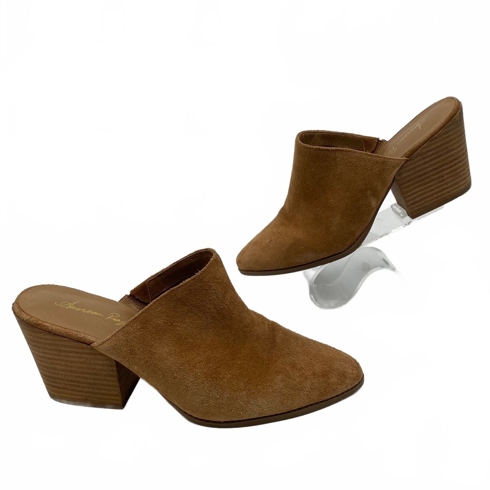 American Rag Brown Suede Mules
