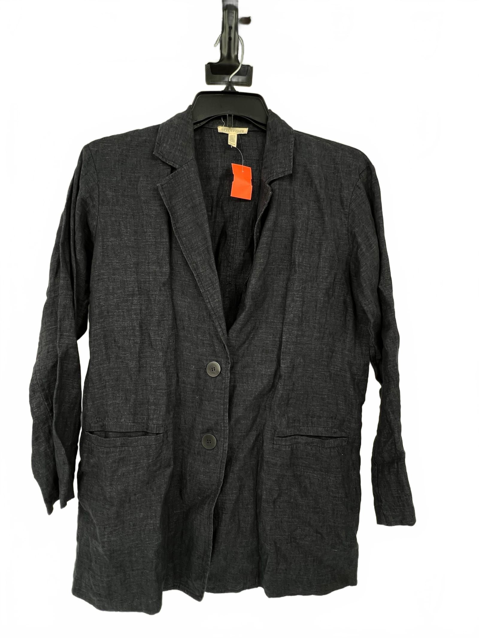 Eileen Fisher Gray Cotton Blazer