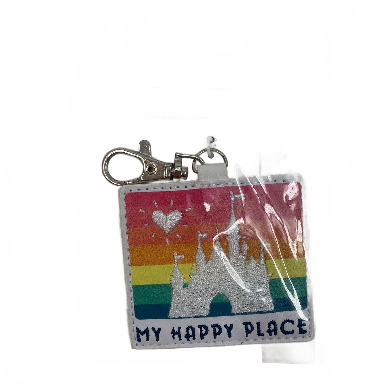 Disney Rainbow My Happy Place Keychain