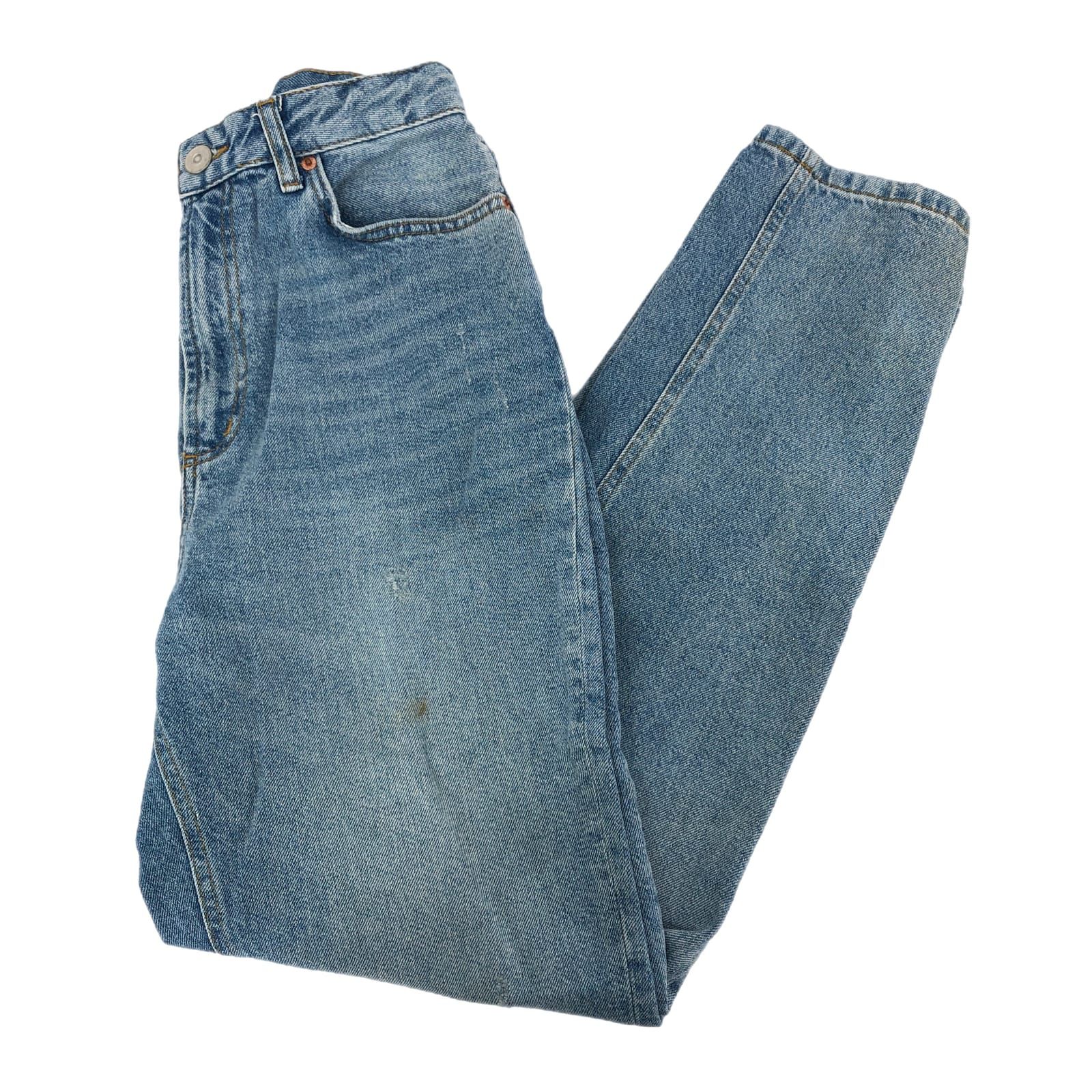 BDG Blue High-Rise Straight Leg Jeans