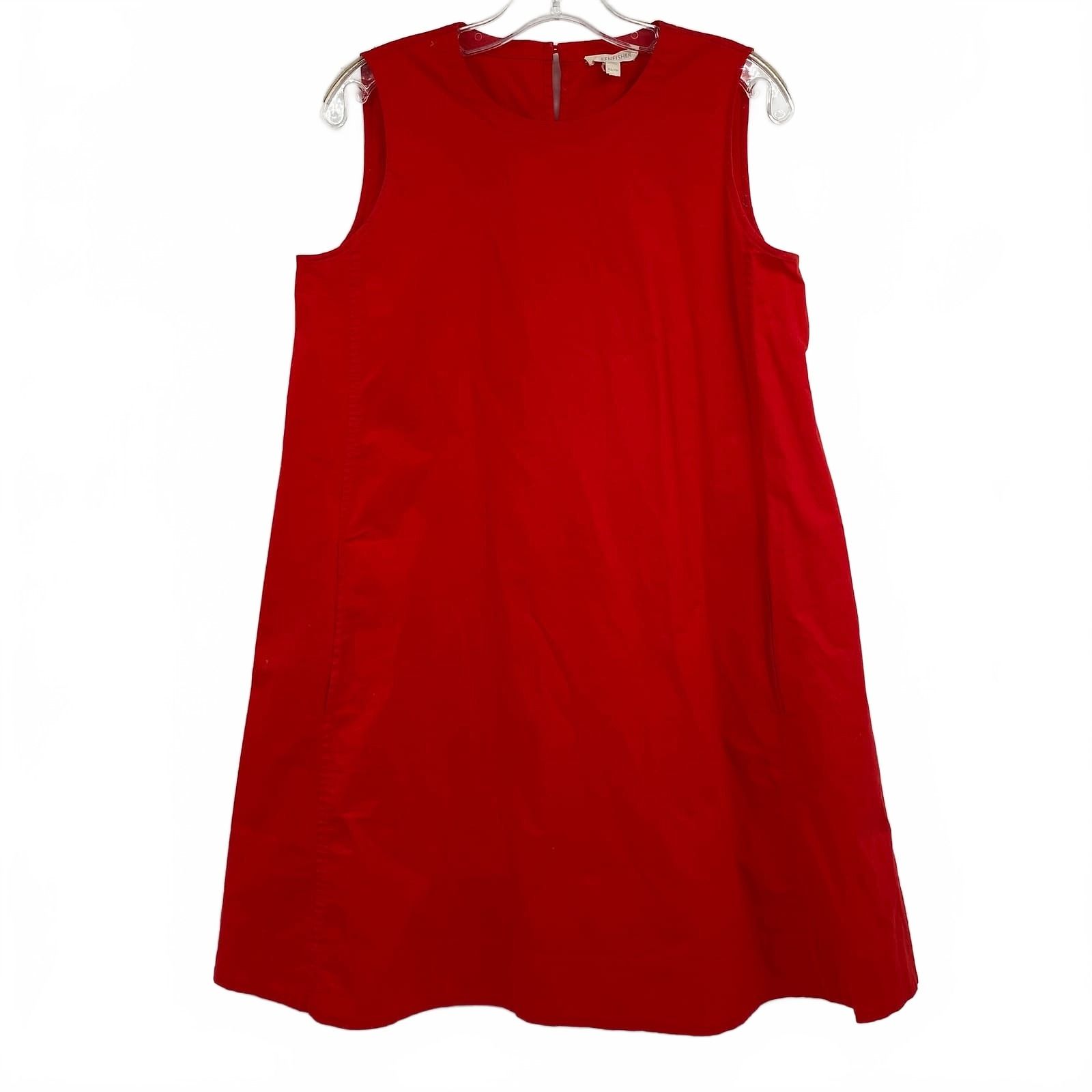 Eileen Fisher Red Sleeveless Mini Dress