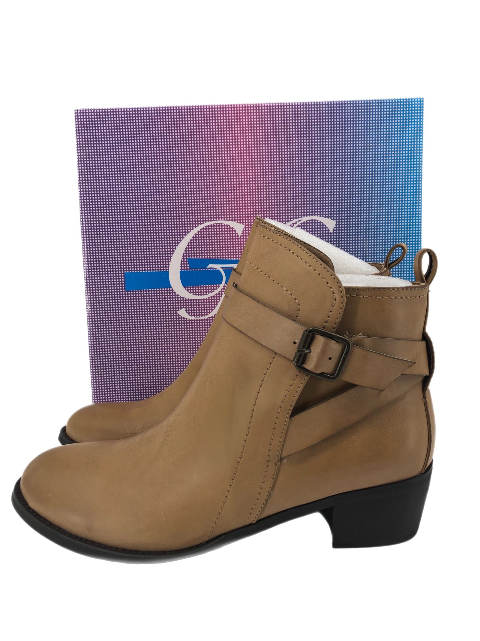 Tan Leather Heeled Boots