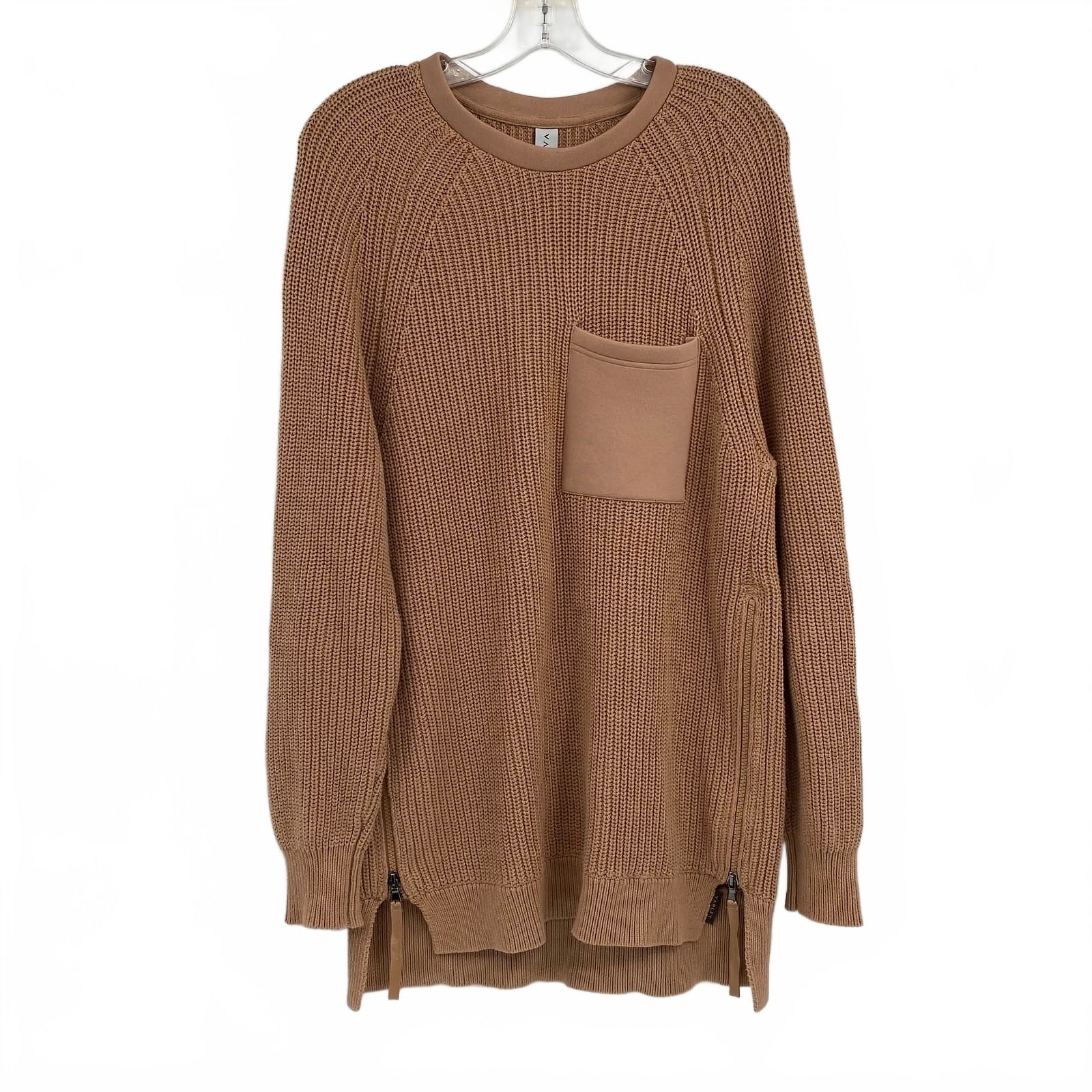 Varley Brown Crew Neck Sweater