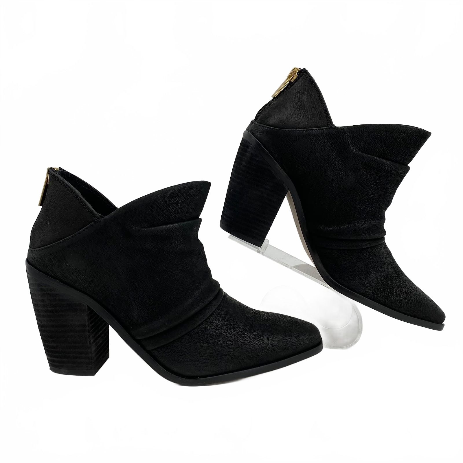 Vince Camuto Black Ainsley Heeled Ankle Booties