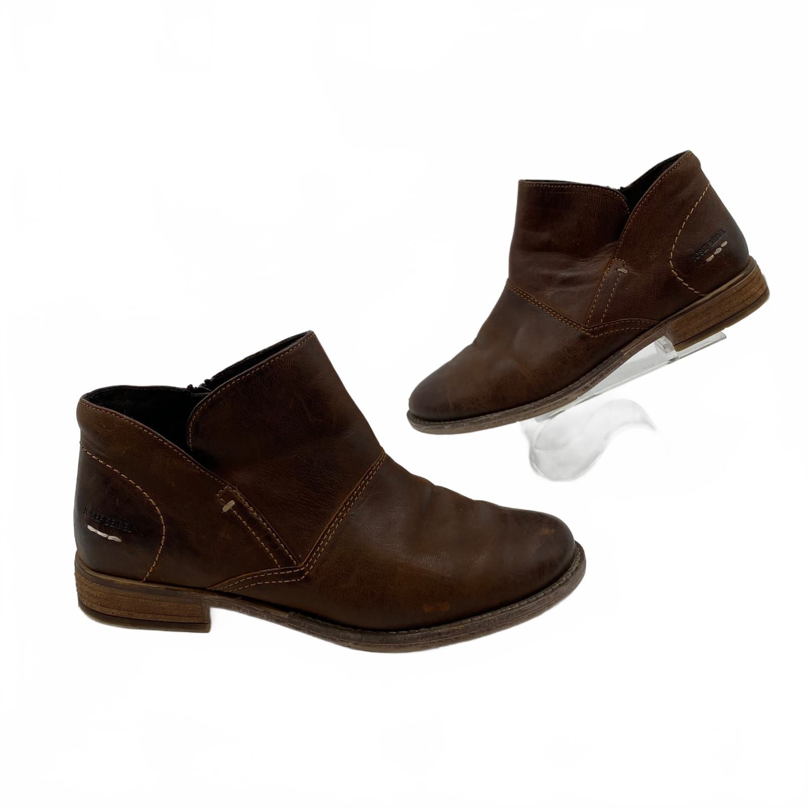 Josef Seibel Brown Leather Bootie