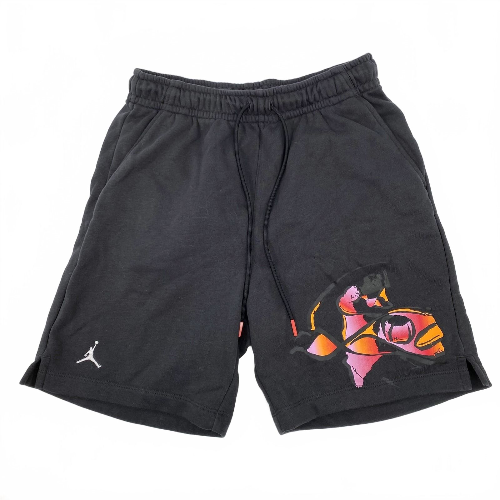 Jordan Black Orange Athletic Shorts Sweat Short