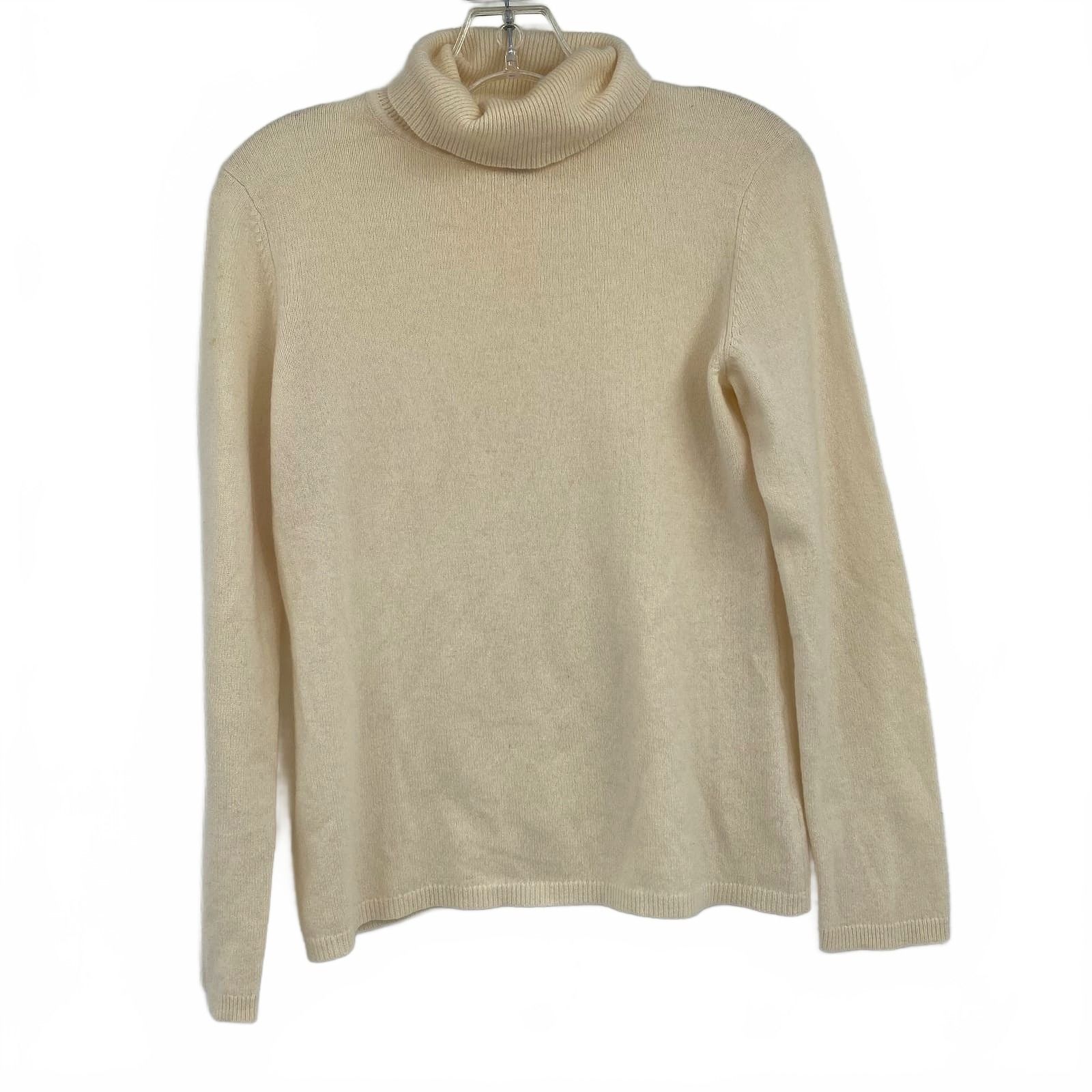 Charter Club White Cashmere Pullover