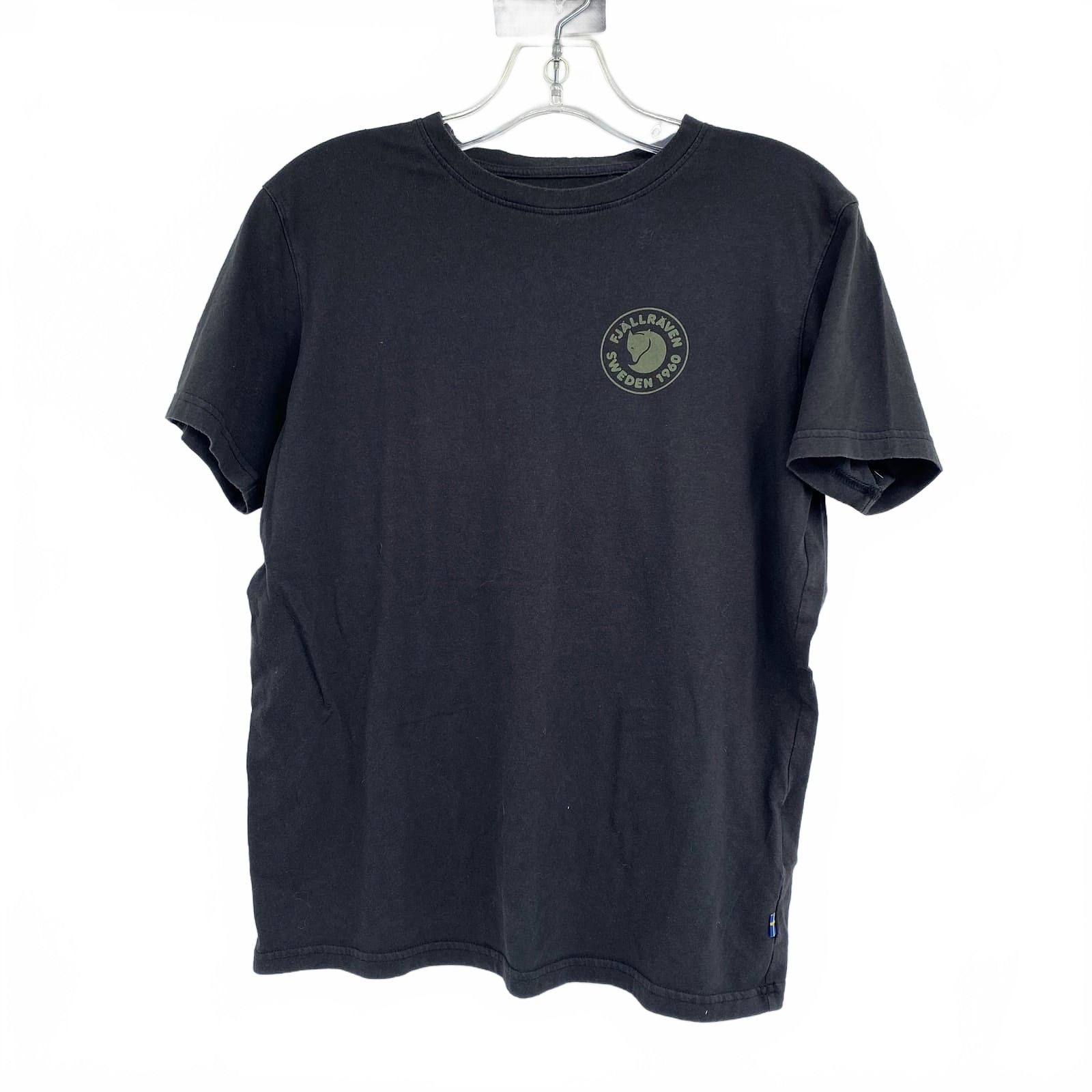 Fjallraven Black Cotton Blend Tee