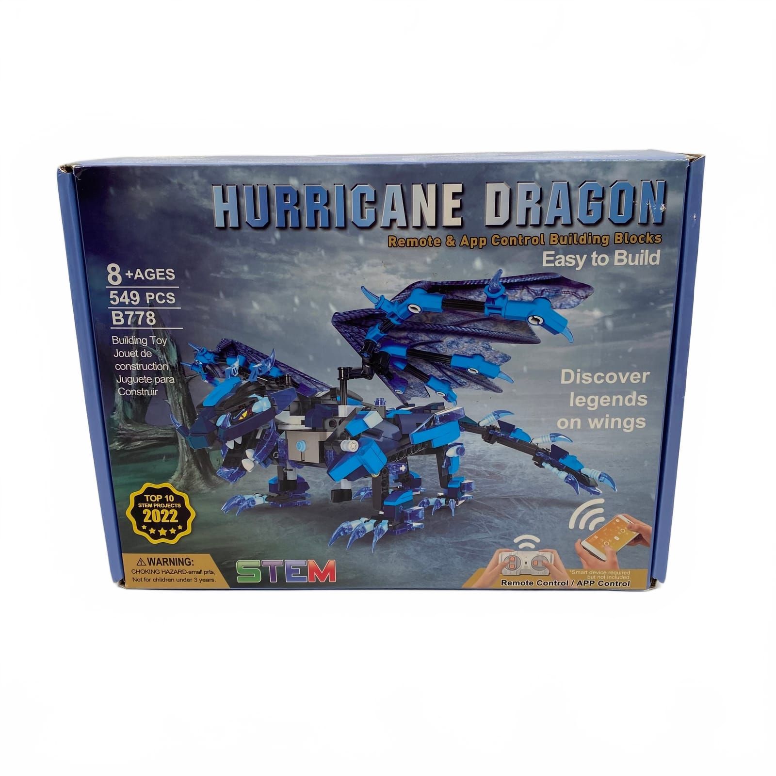 Stem Blue Hurricane Darvon Remote Control