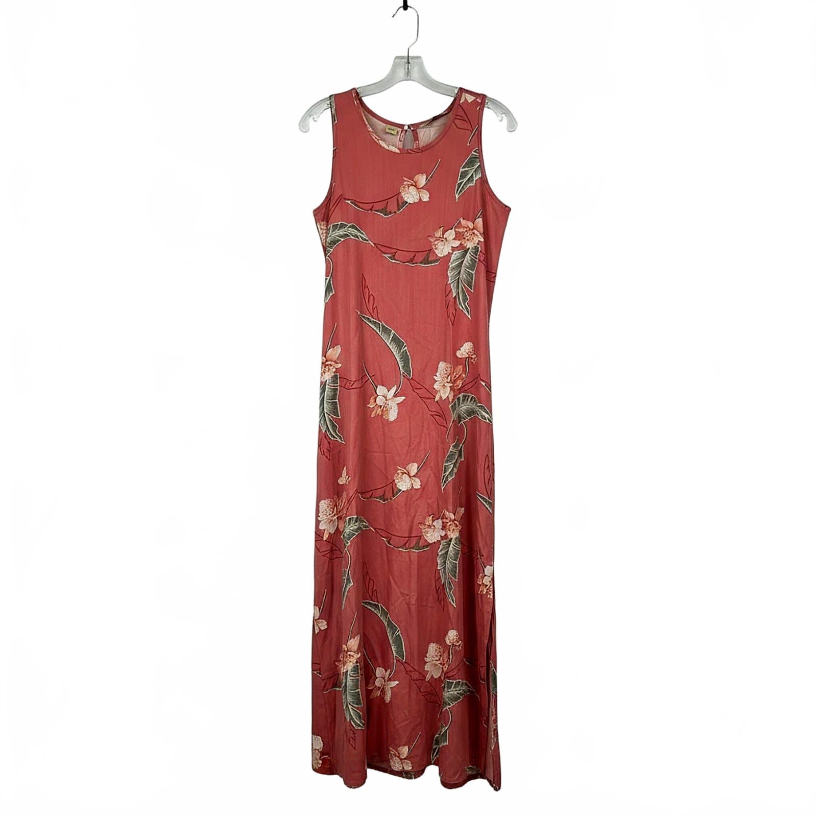 Tommy Bahama Pink/Green Floral Maxi Dress