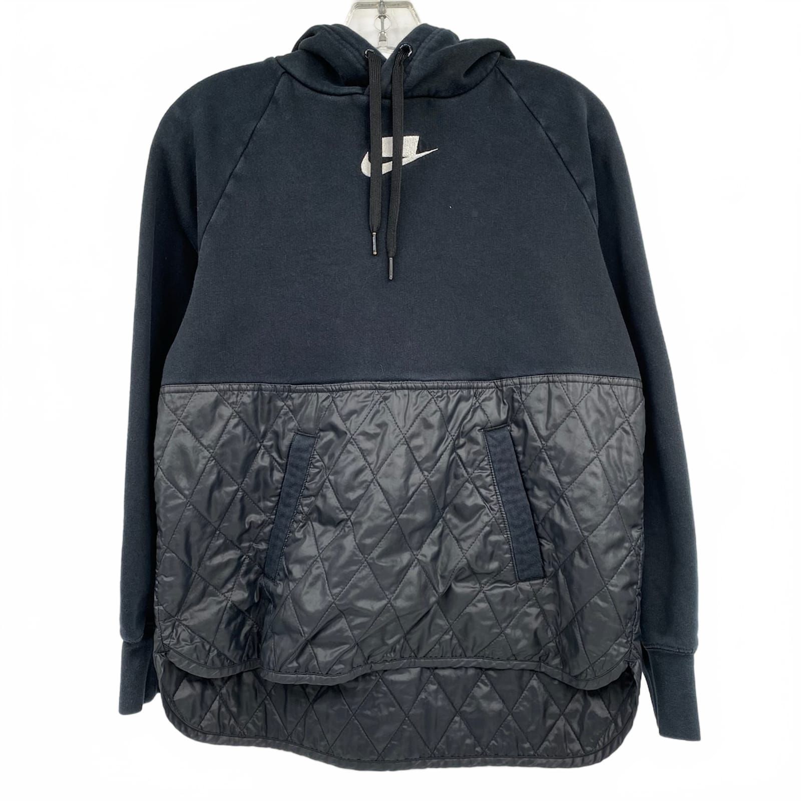 Nike Black Quilted Puff Hoodie