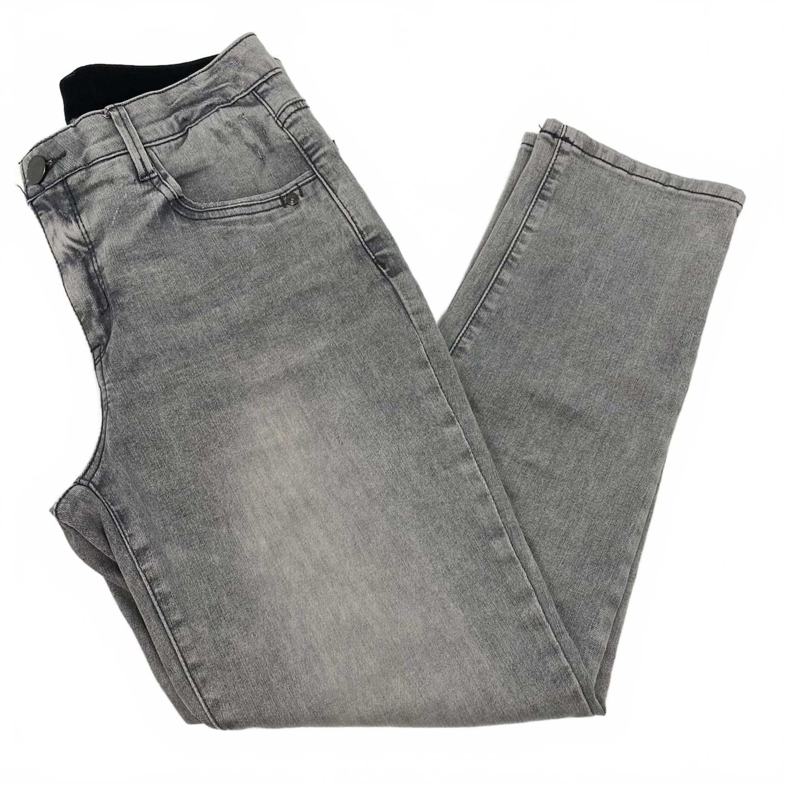 Democracy Gray Straight Leg Jeans