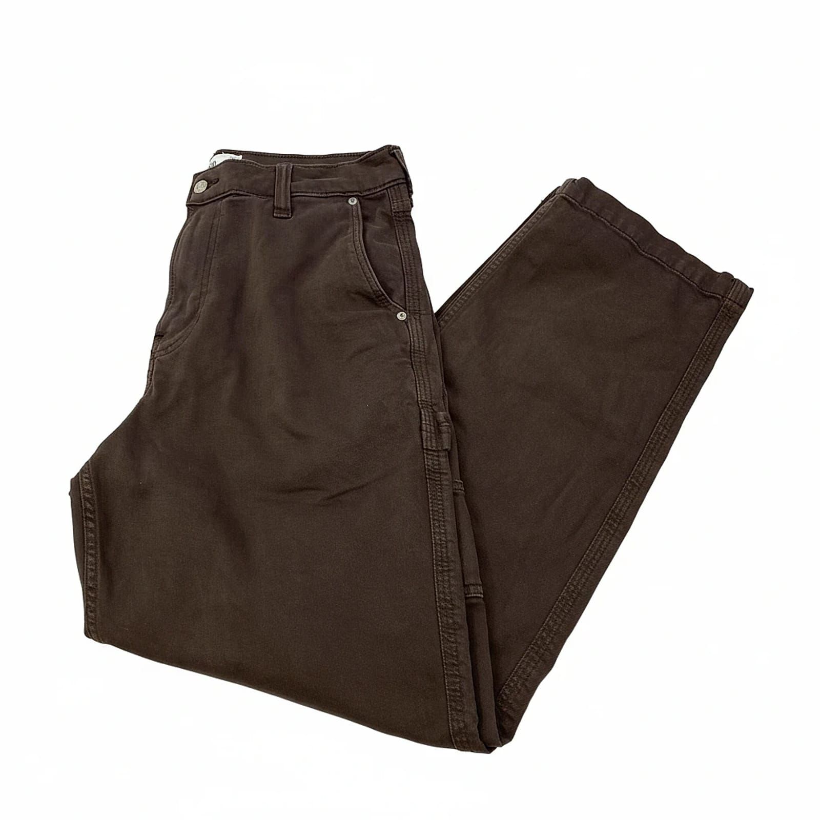 Hollister Brown Cotton Blend Carpenter Style