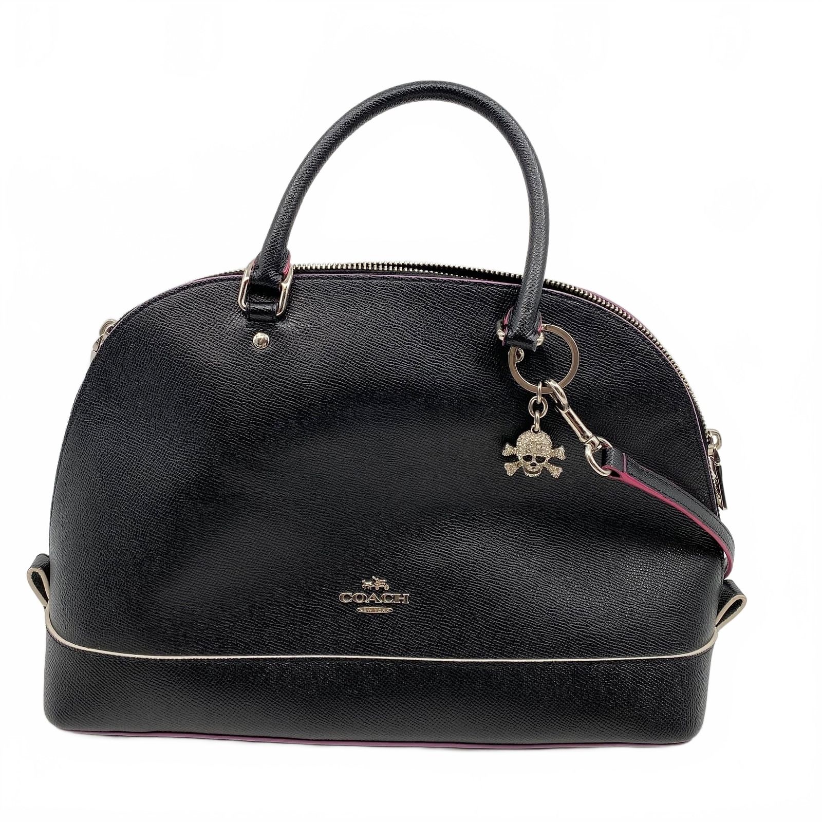 Coach Black Leather Mini Sierra Satchel