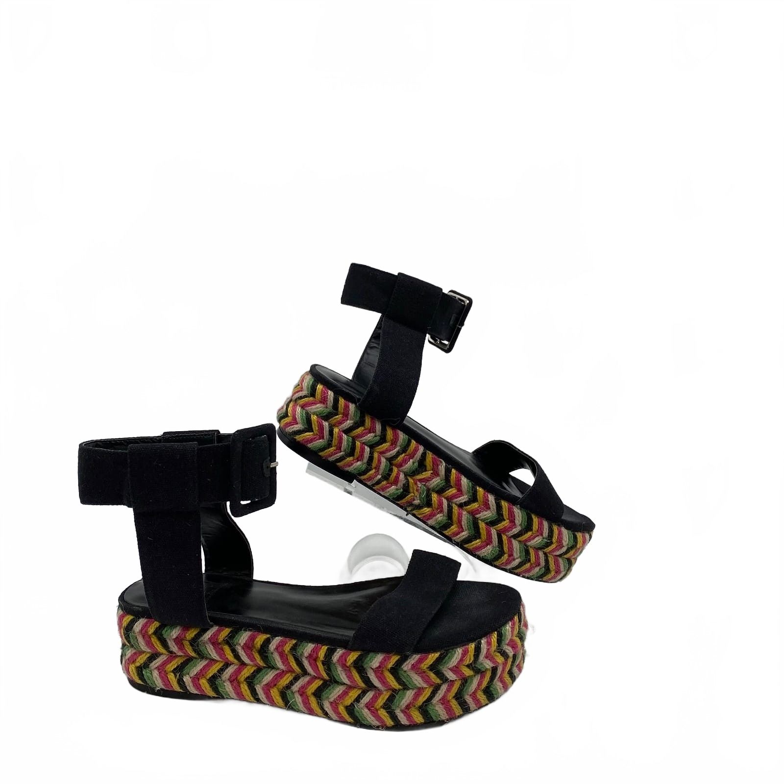 House of Harlow Straw Multi Platform Shoes