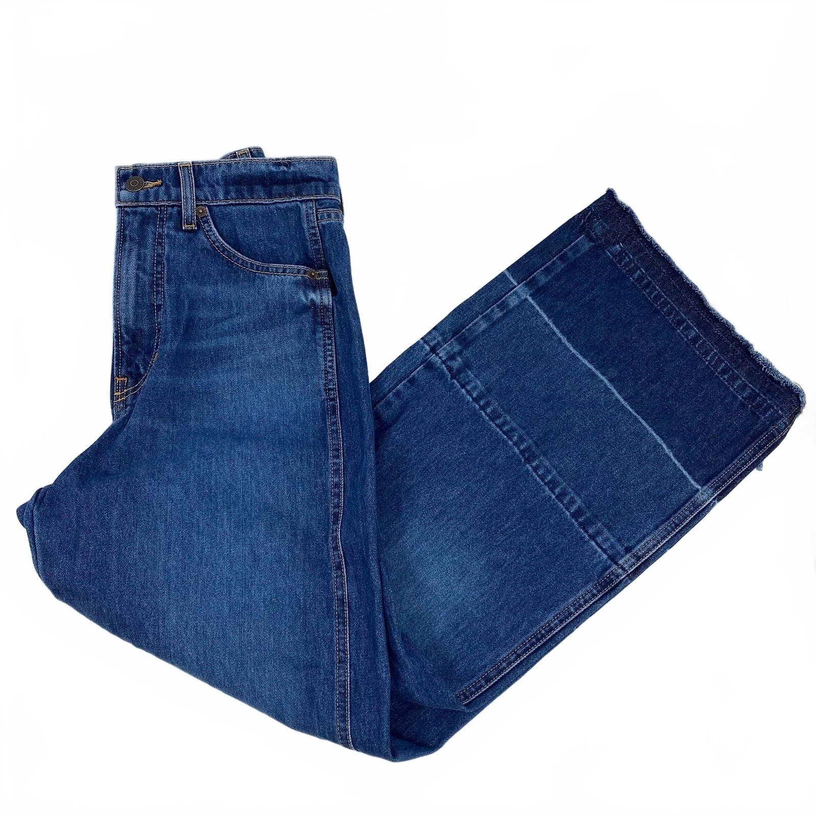 Veronica Beard Blue Wide-Leg Jeans