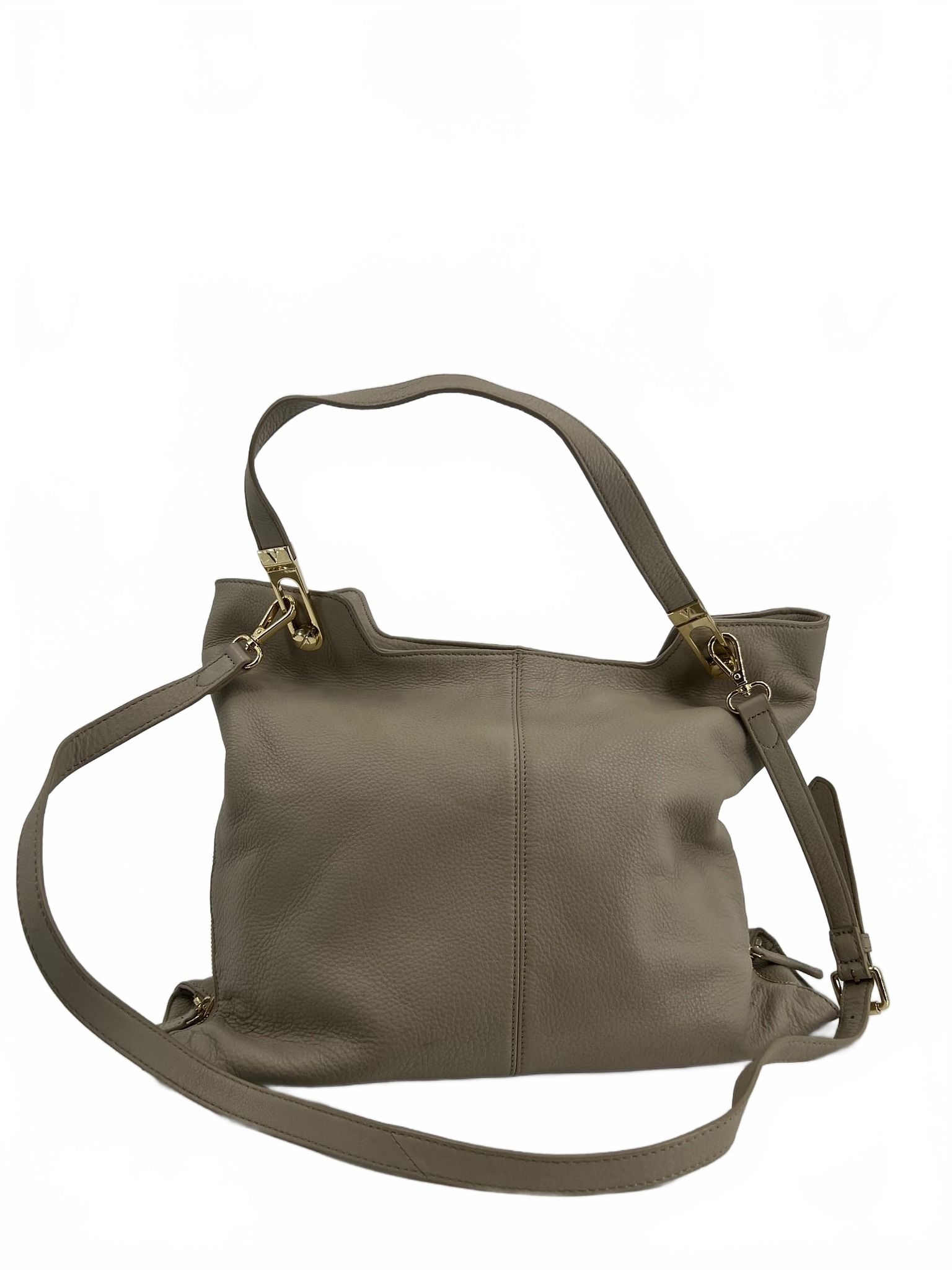 Vince Camuto Taupe Leather Shoulder Bag