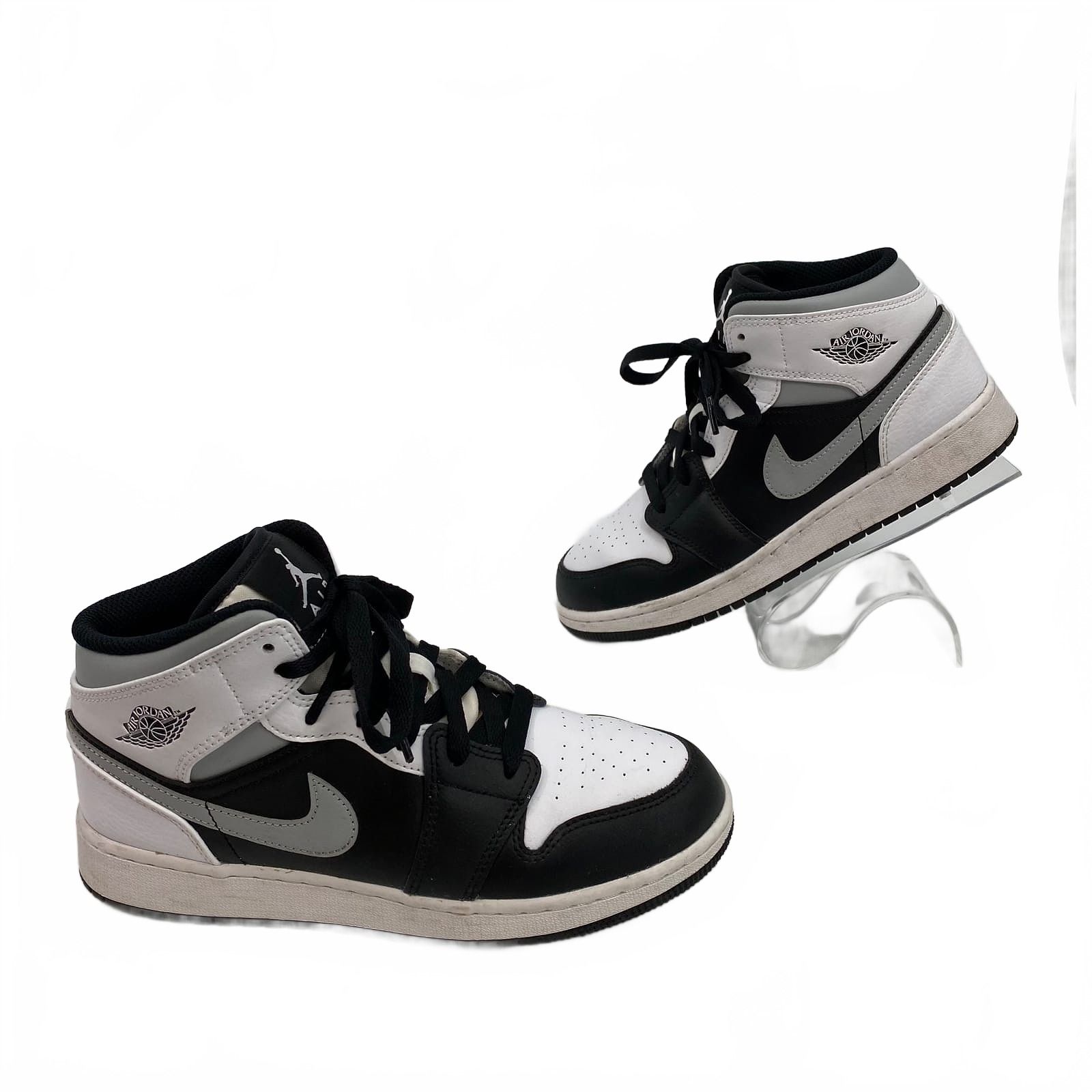 Jordan Gray Black Sneakers Retro 1 Mid White Shadow