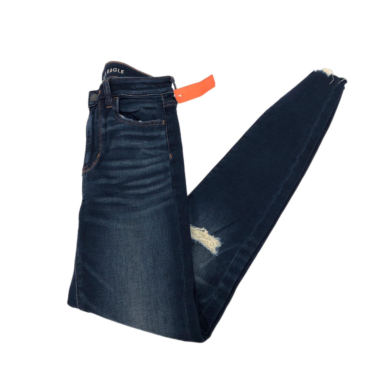 American Eagle Outfitters Blue Skinny Jeans High Rise 31in Inseam Xtra Womens 4