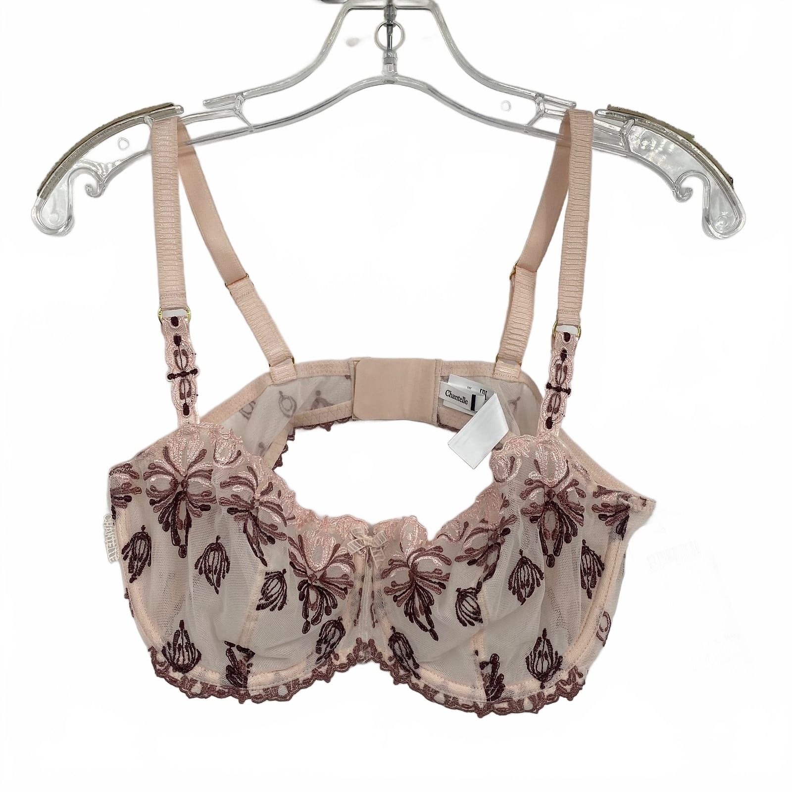 Chantelle Pink Bra Embroidered 38D