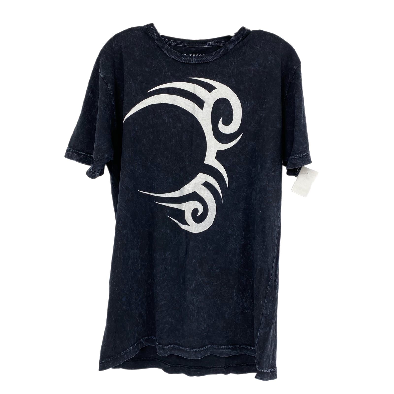Blue & White Cotton T-Shirt