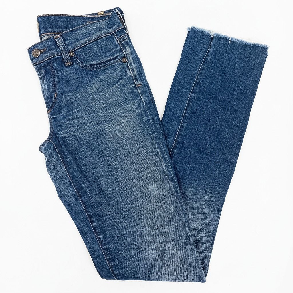 Citizens Of Humanity Dark Wash Low Rise Straight Leg Jeans