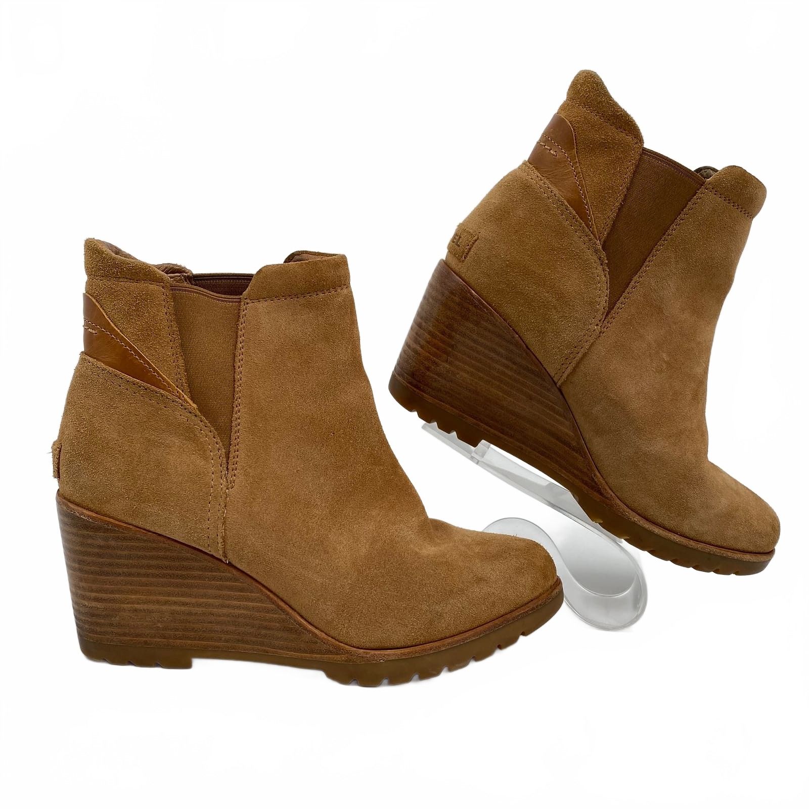 Sorel Ankle Boots Suede Wedge 8.5