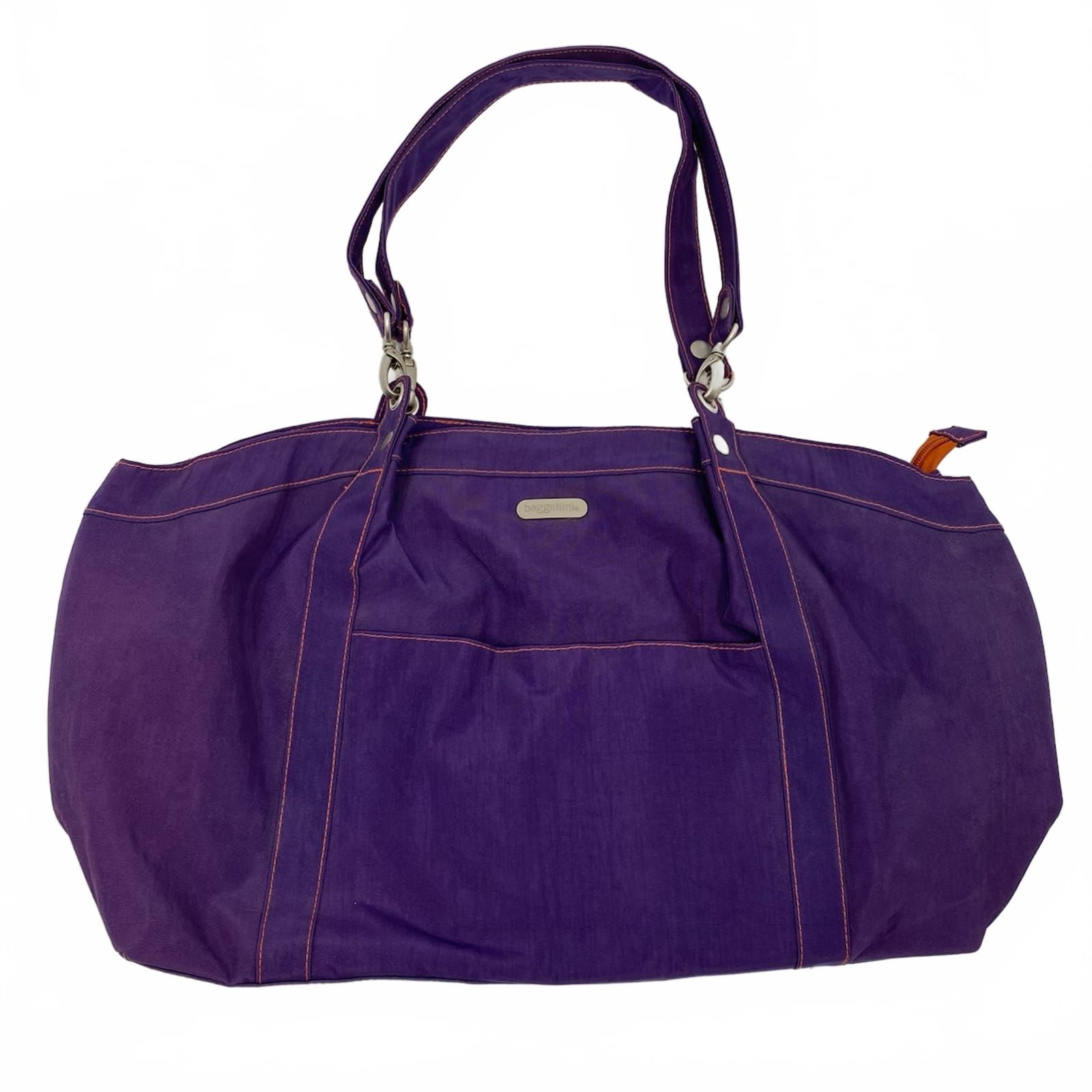 Baggallini Purple Orange Nylon Travel Purse