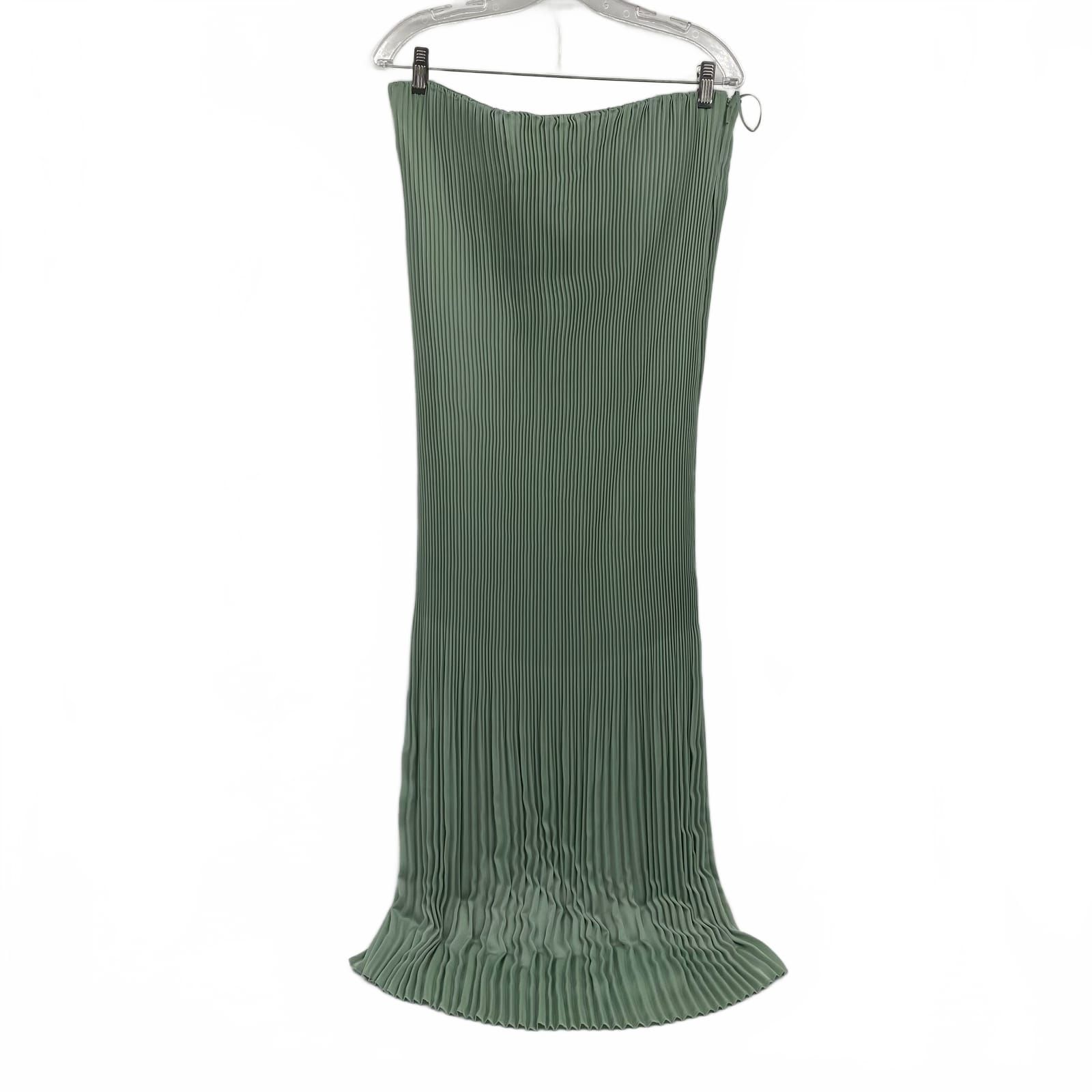 Babaton Green Strapless Maxi Dress