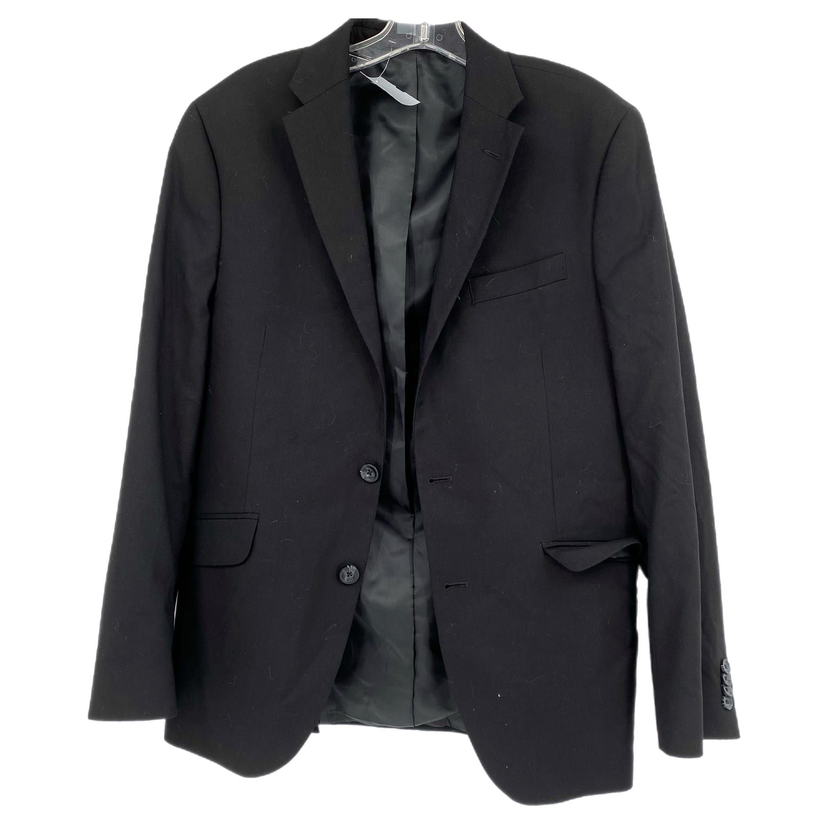 Kenneth Cole Black Button Basic Jacket Blazer