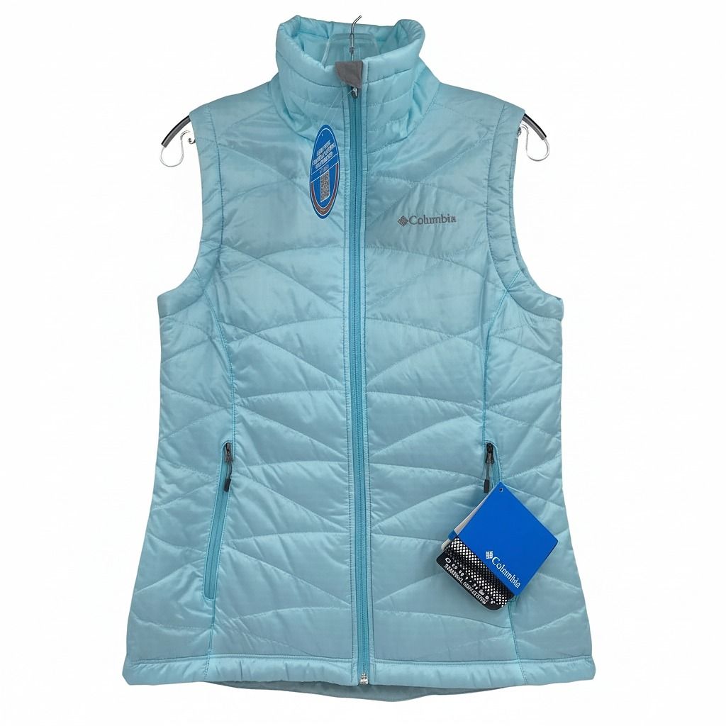 Columbia Light Blue Womens S Puffer Vest
