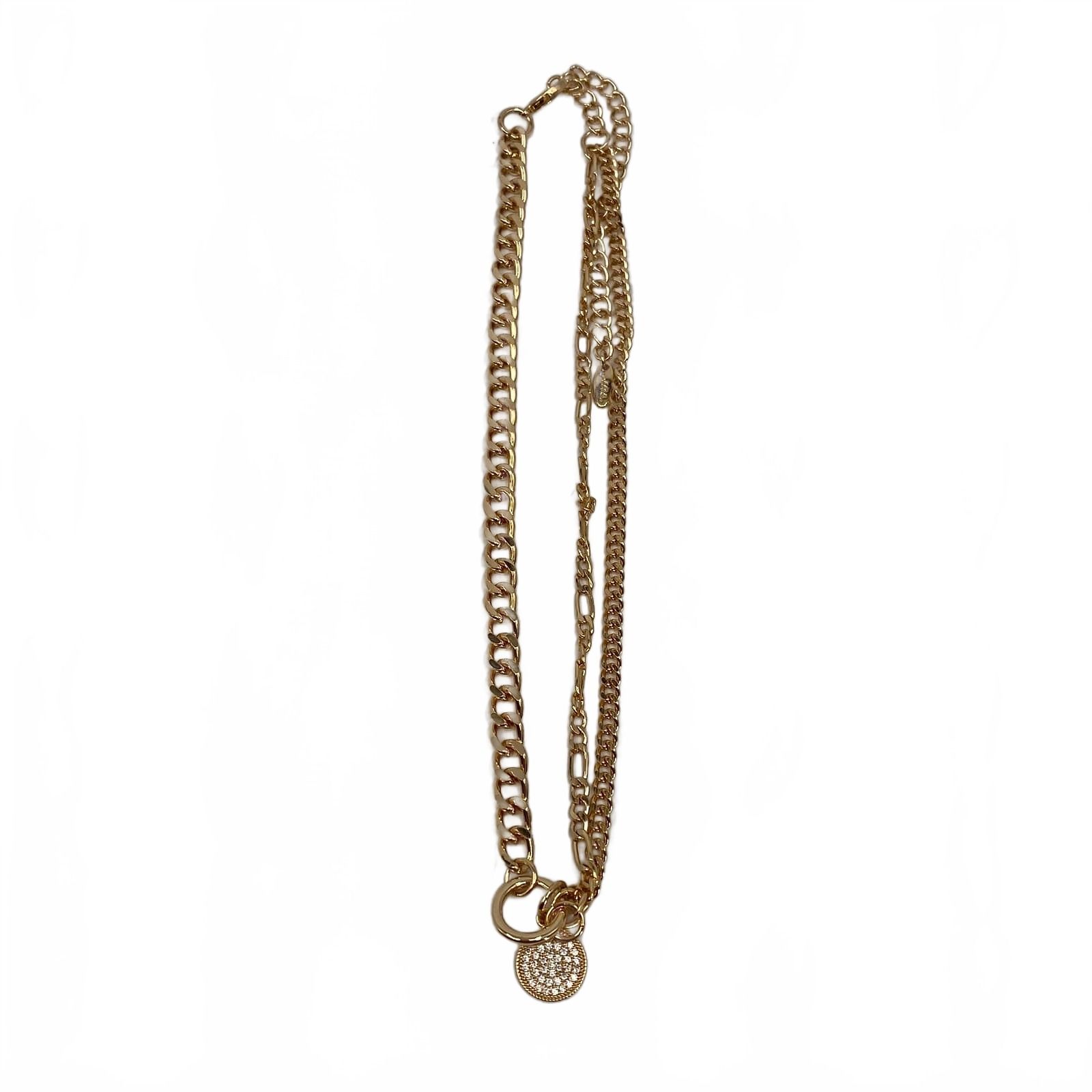 ettika Gold Necklace 18K plated chain charm
