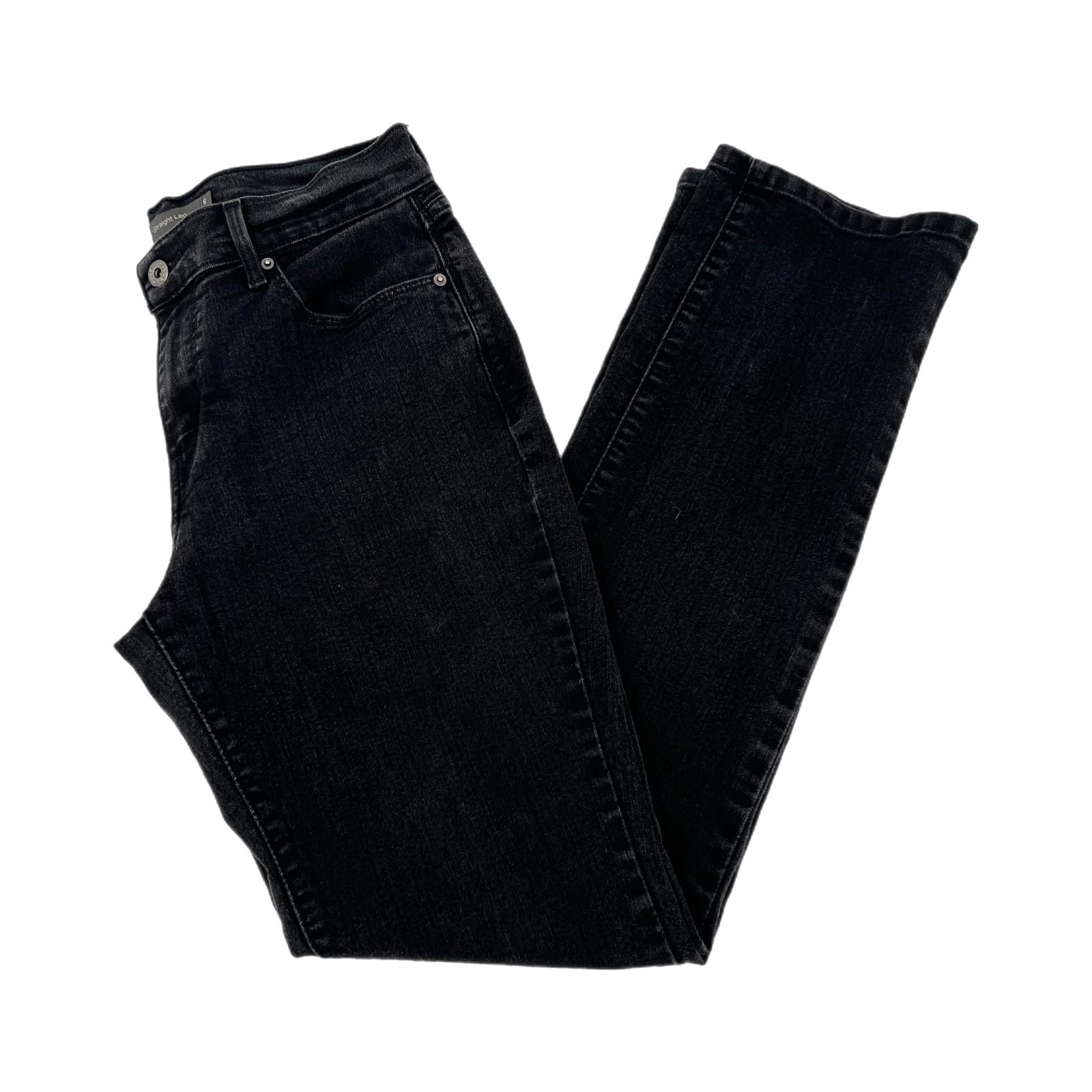 Levi's Black 505 Straight Leg Classic Jeans