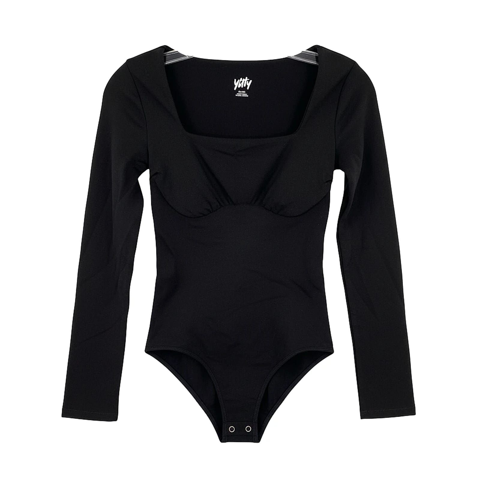 Yitty Black Synthetic T‑Shirt Bodysuit