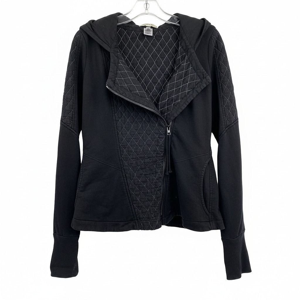 Prairie Underground Black Quilted Moto Utility Jacket